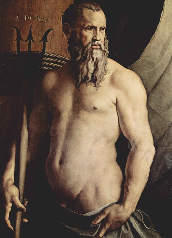 Angelo Bronzino Portrat des Andrea Doria als Neptun